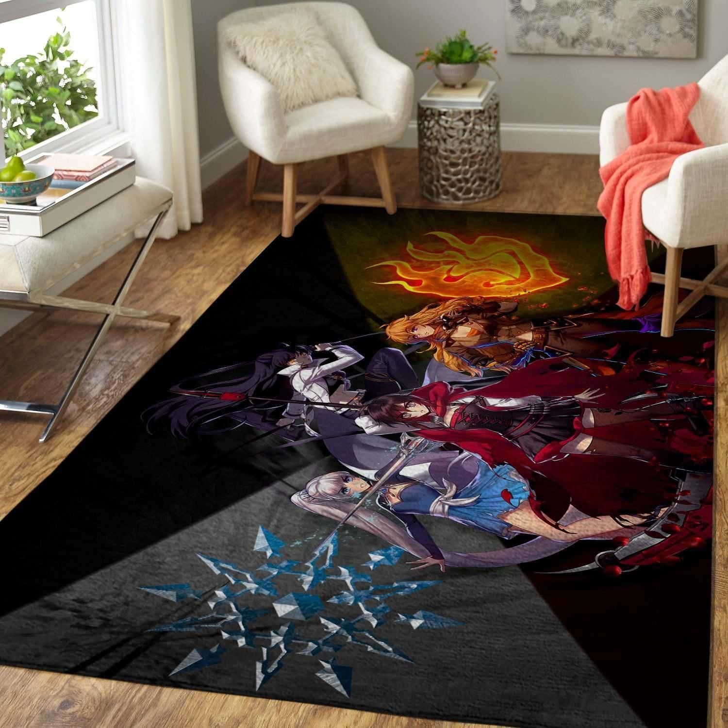 american anime style rwby area teppich movie home decor homebeautyus 1945