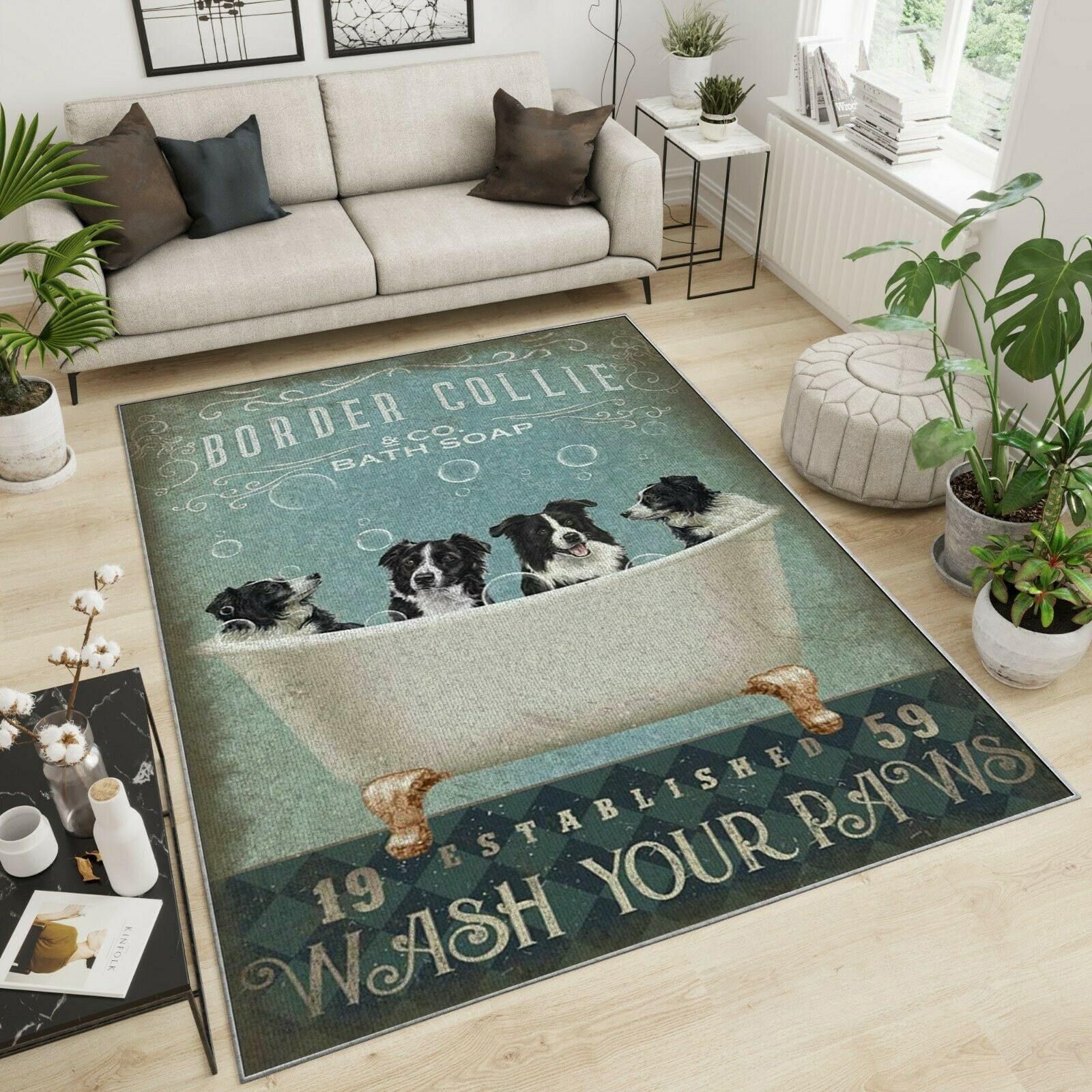 border collie teppich haus dekoration schlafzimmer wohnzimmer dekor 1944