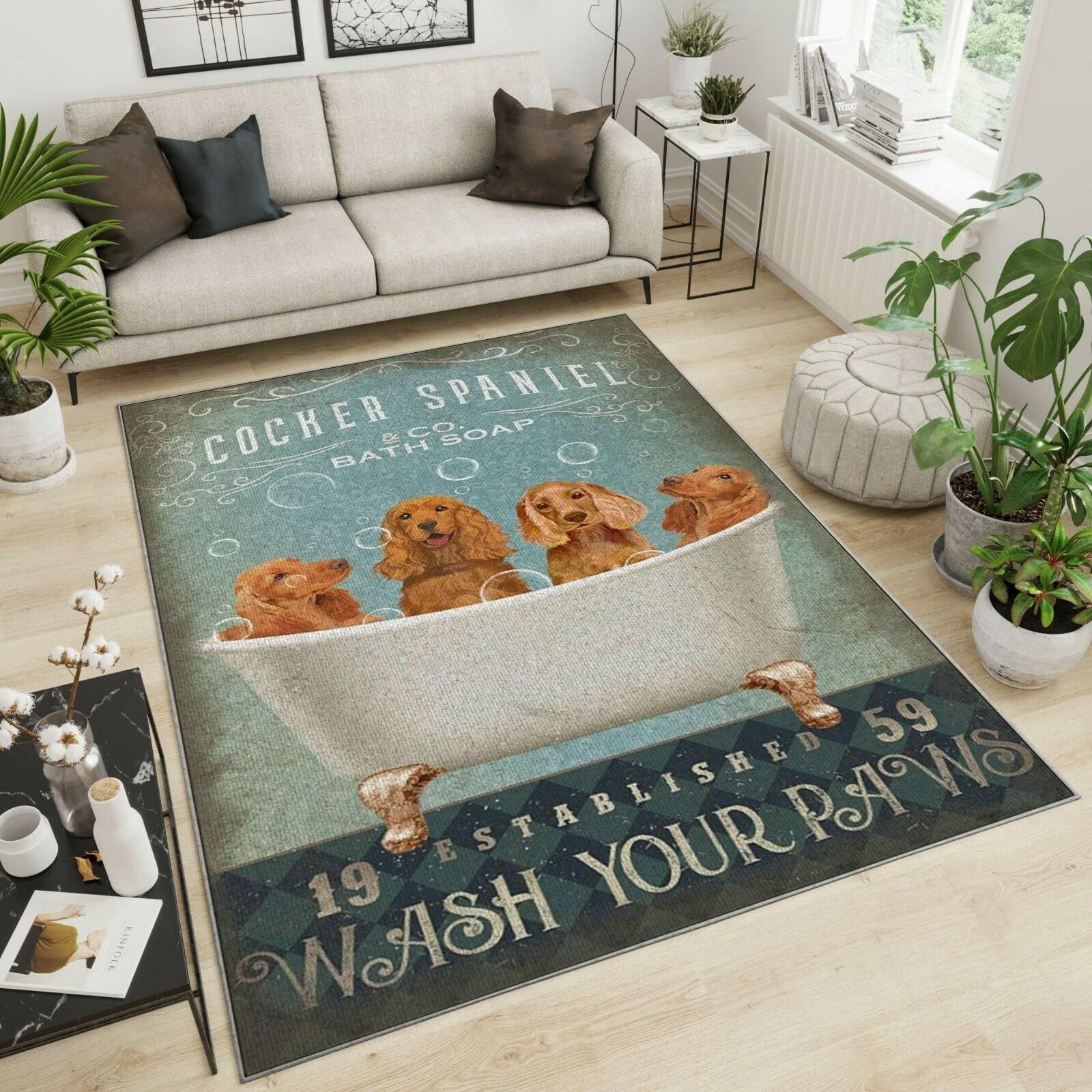 cocker spaniel teppich haus dekoration schlafzimmer wohnzimmer dekor 8267