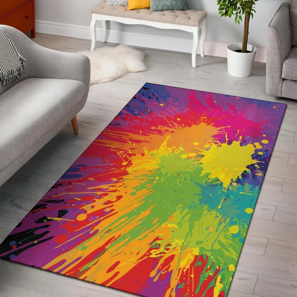colorful paint splatter abstract teppichcarpet 5762