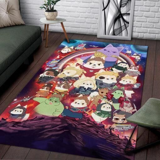 corgi avengers area teppich marvel movie home decor homebeautyus 3341