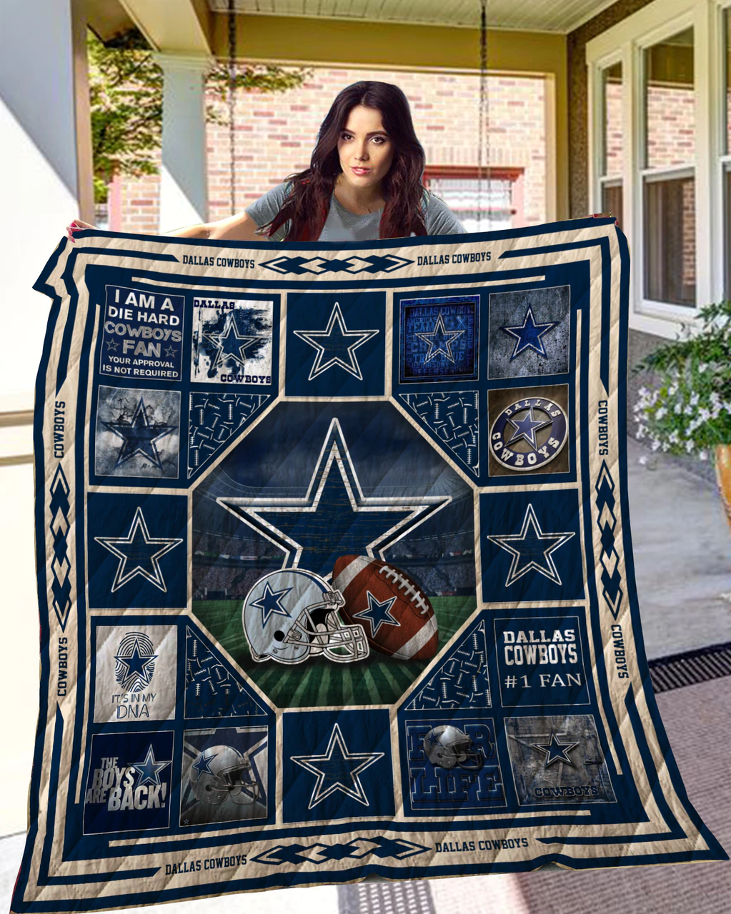 dallas cowboys 4 ha1910 fan made steppdecke quilted 7974