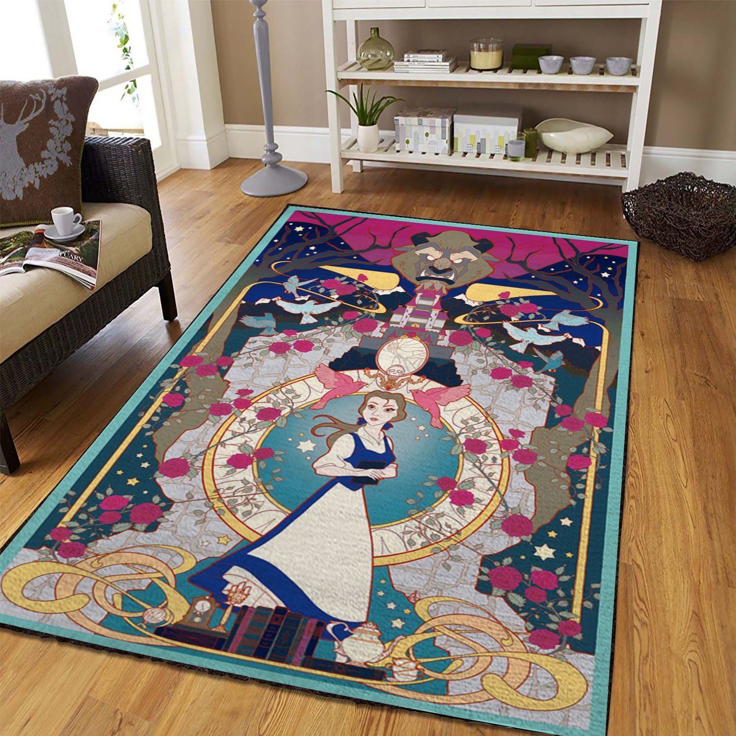 disney beauty and the beast teppich haus dekoration schlafzimmer wohnzimmer dekor 6632