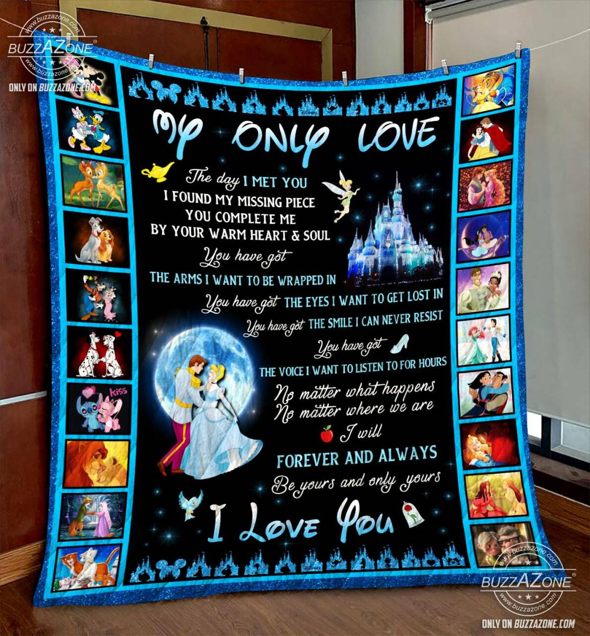 disney my love baby missing piece gg steppdecke quilted 3781
