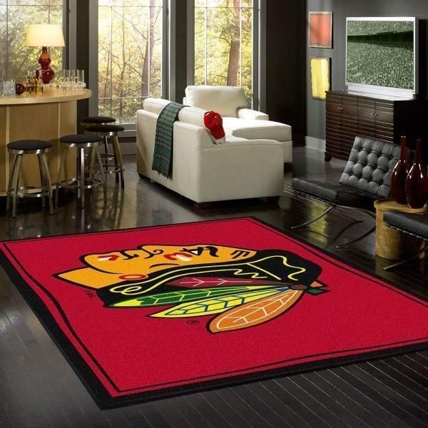 football chicago blackhawks teppich team spirit teppich teppich home decor homebeautyus 5685