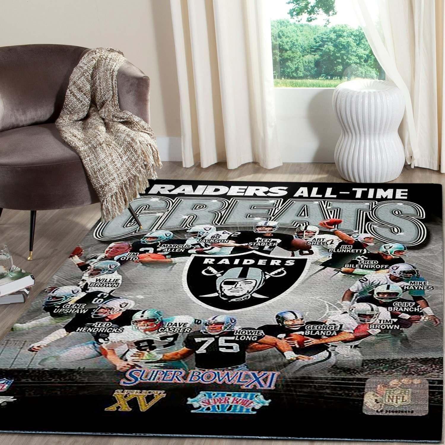 football oakland raiders teppich raiders all time creates home decor homebeautyus 7928