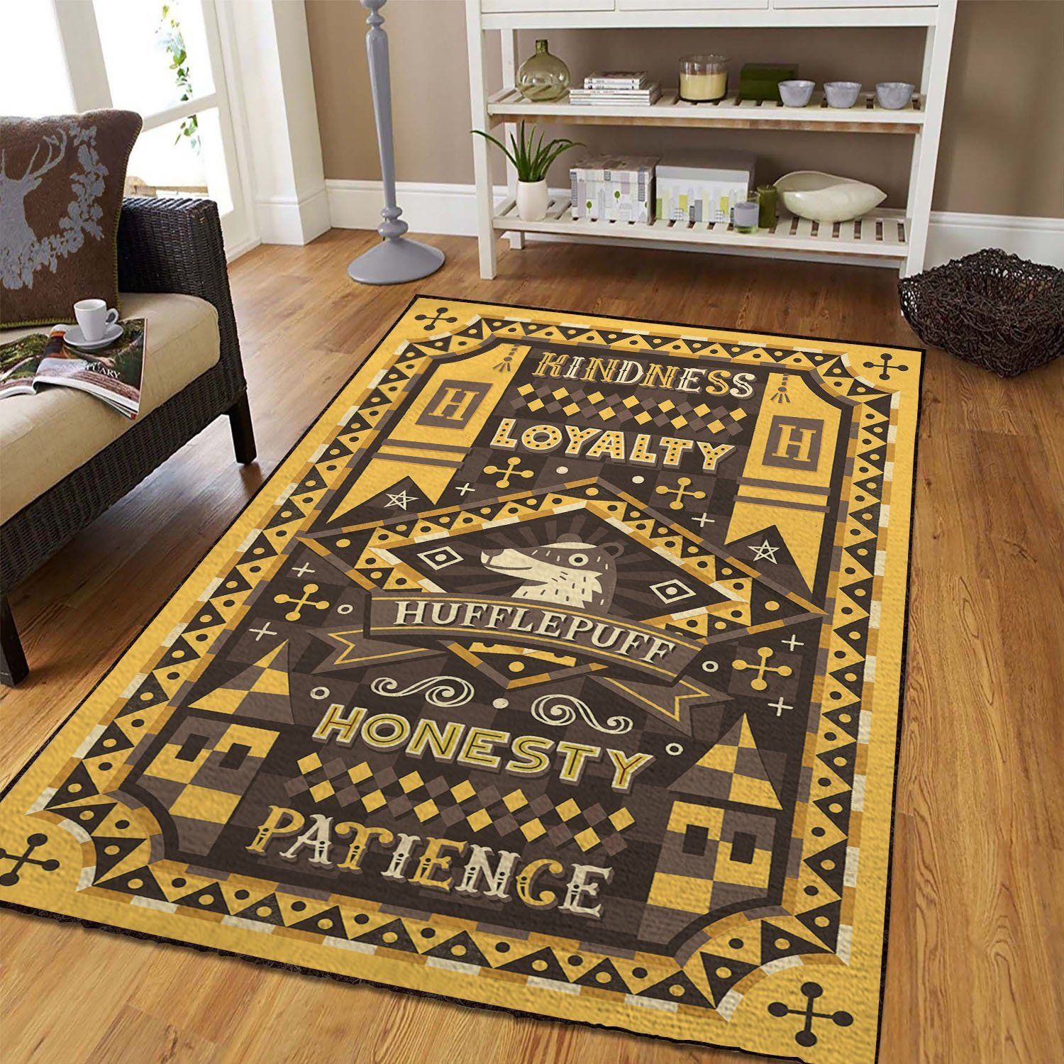 harry potter hufflepuff teppich haus dekoration schlafzimmer wohnzimmer dekor 1195