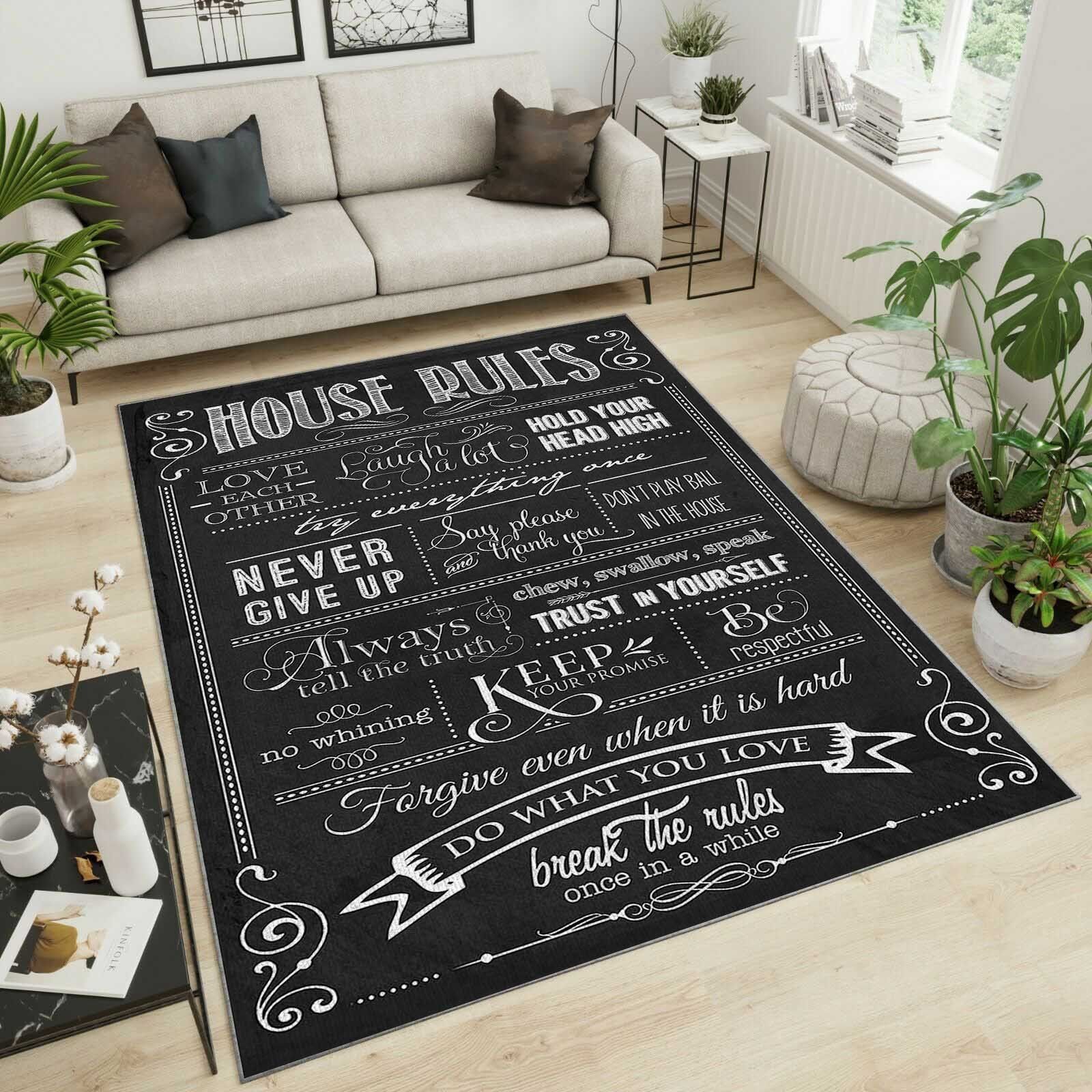 house rules teppich haus dekoration schlafzimmer wohnzimmer dekor 1052