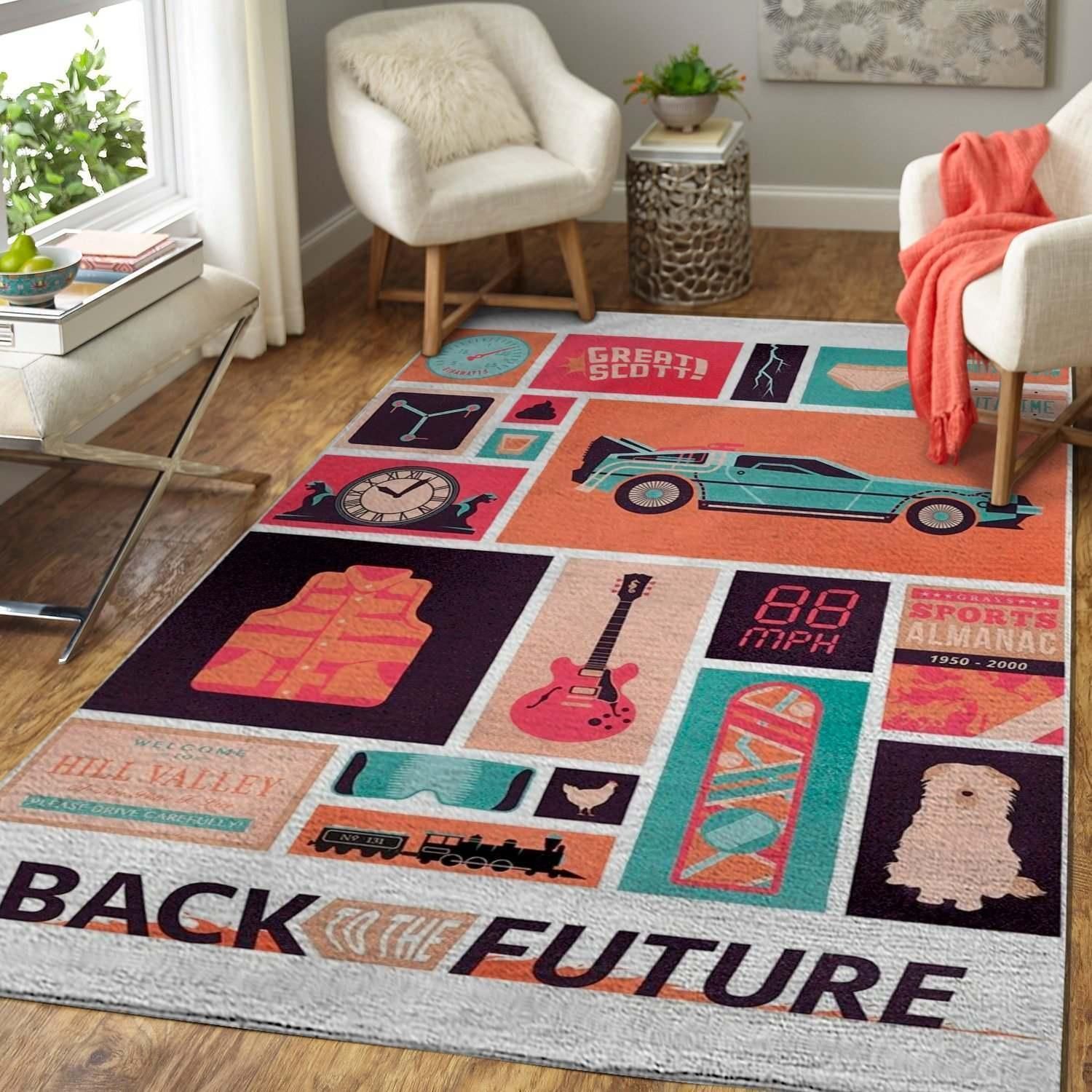 movie art back to the future teppich movie home decor homebeautyus 8021