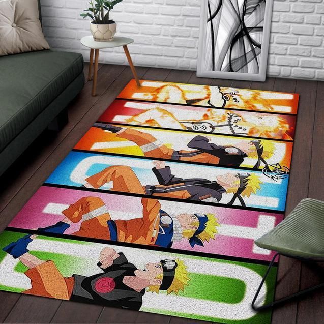 Naruto Teppich Cartoon Teppiche Anime Teppich Wohnzimmer Teetisch Matten  Schlafzimmer Teppich Waschbare Fußmatten Haushaltsbereich Matte Geschenk –  zu