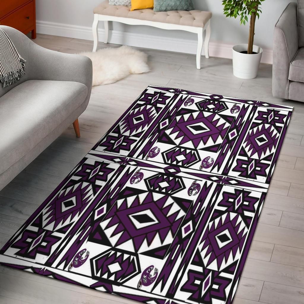 native stylish teppichcarpets great for any room black bottom purple 8310