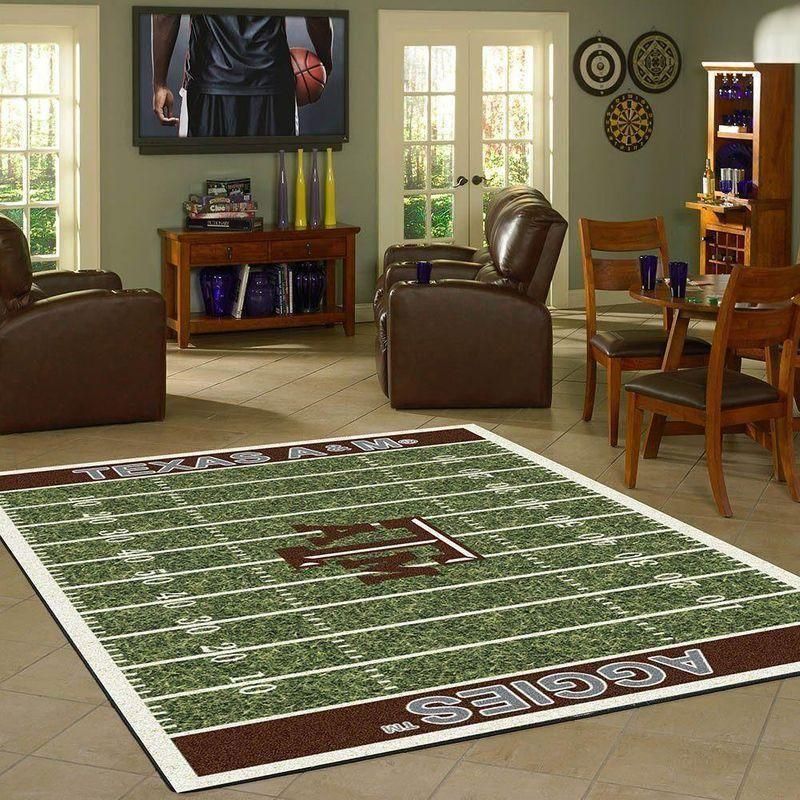 nfl football fans texas am aggies home field teppich sport home decor homebeautyus 5102