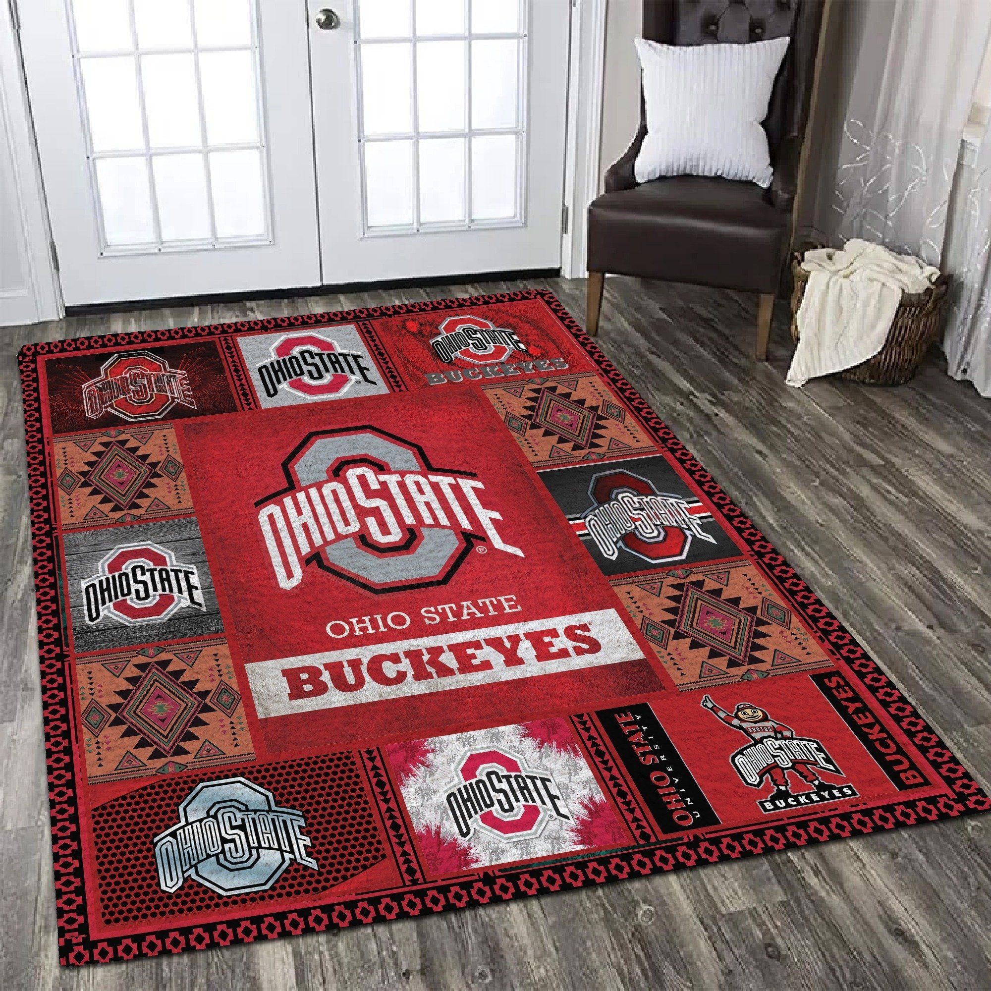 ohio state buckeyes teppich haus dekoration schlafzimmer wohnzimmer dekor 4084