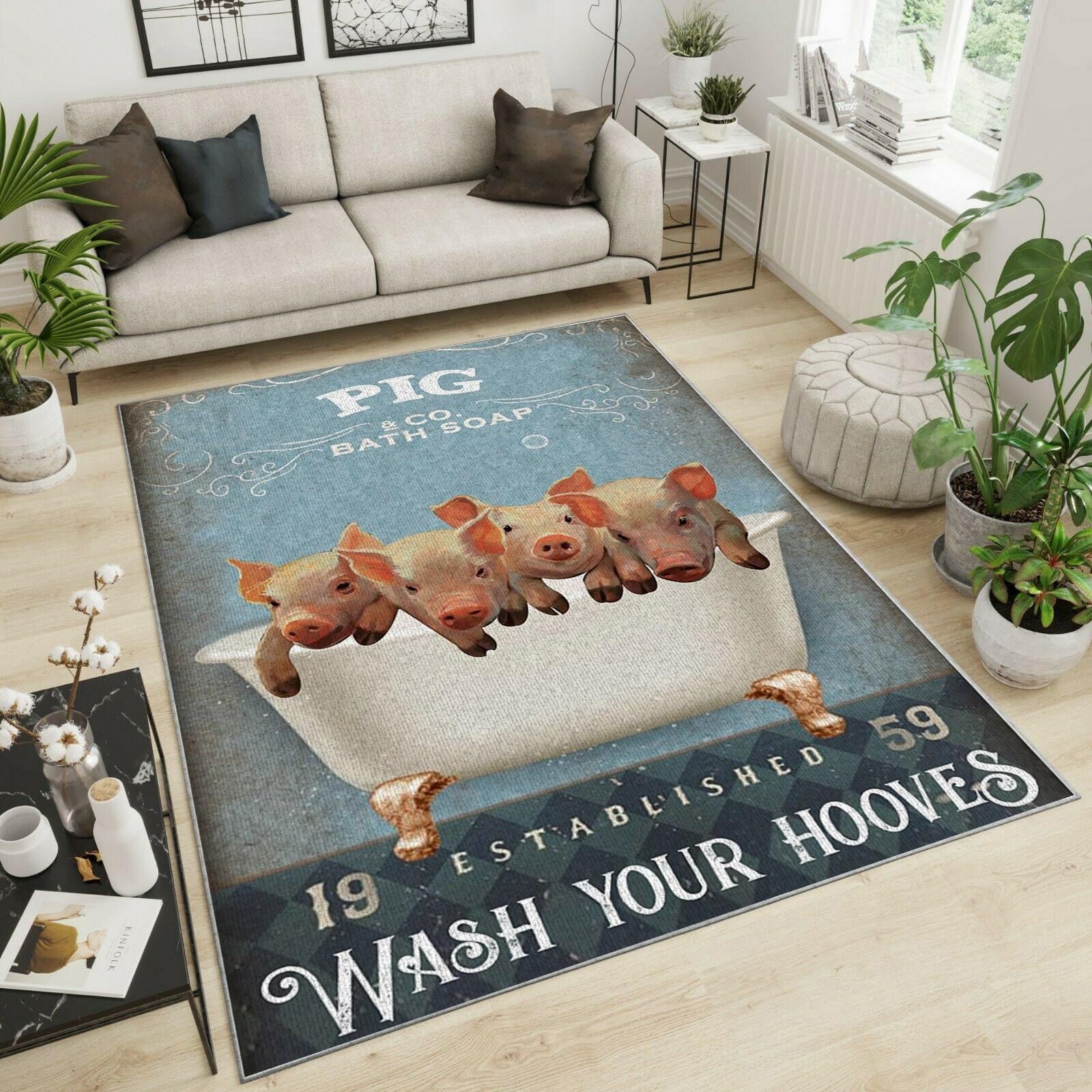 pig teppich haus dekoration schlafzimmer wohnzimmer dekor 3576