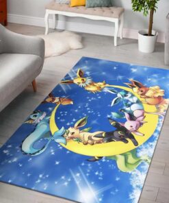 pokemon eeveelutions area rugs cute video game movie teppich haus dekoration schlafzimmer wohnzimmer dekorm49xr