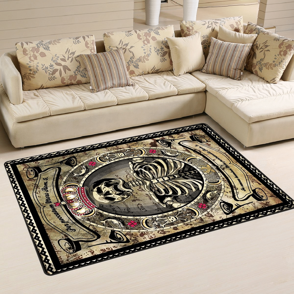 skull teppich 02513 home decor bedroom living room decor 7467