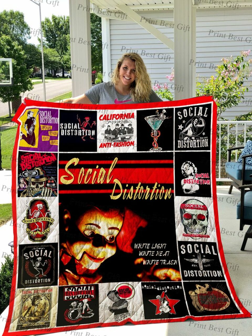 social distortion albums cover poster steppdecke quilted 1232