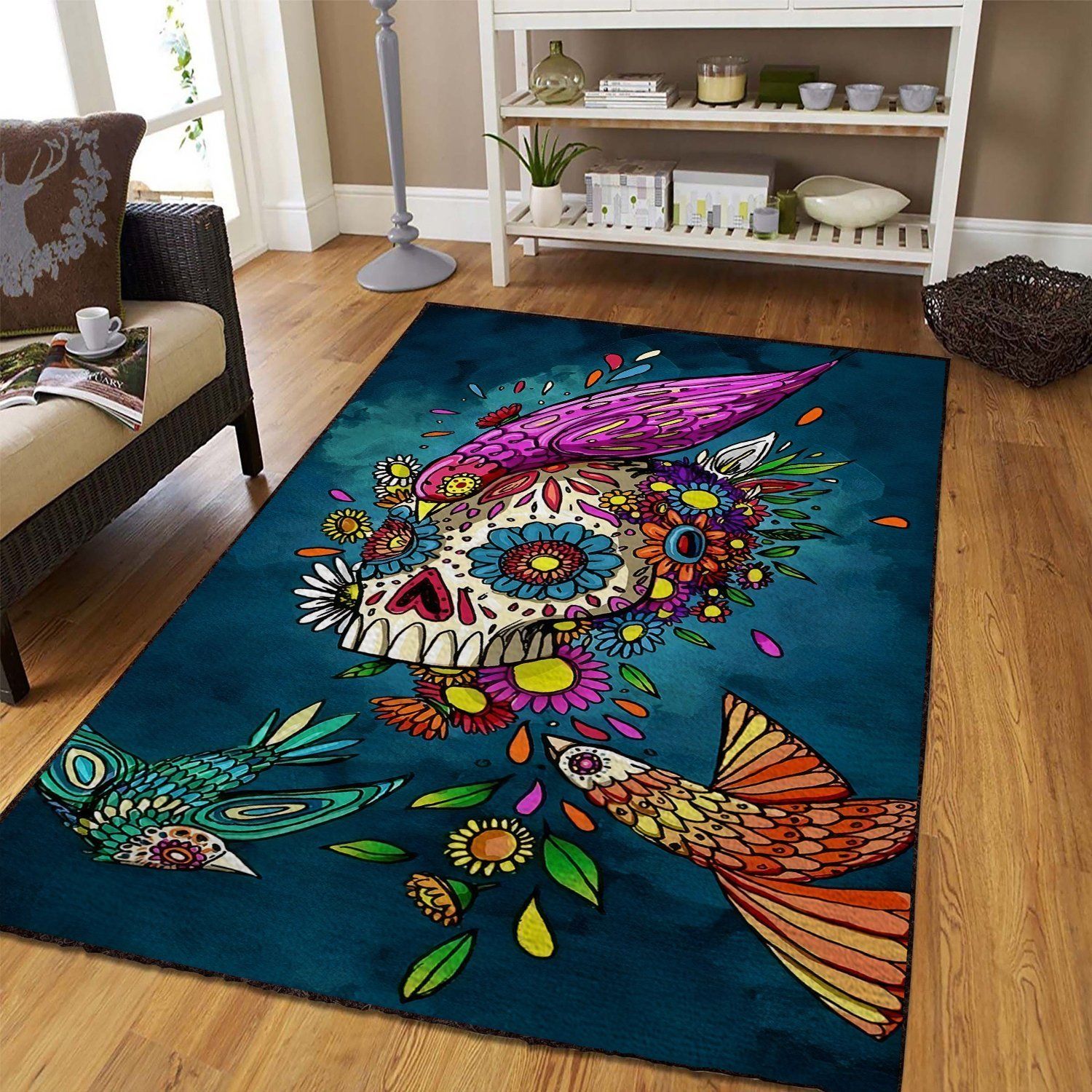 sugar skull teppich floor decor teppich haus dekoration schlafzimmer wohnzimmer dekor 1617