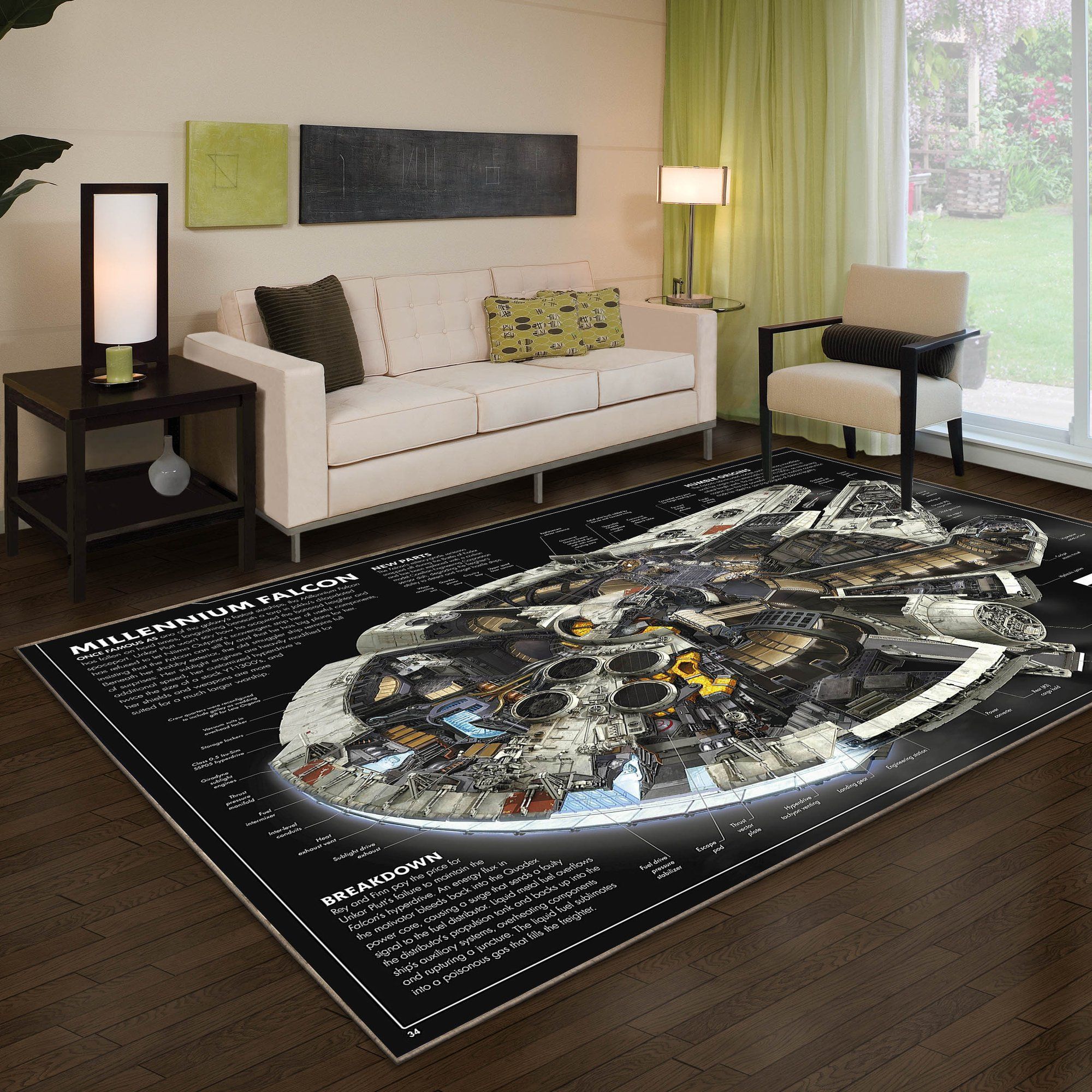sw millennium falcon cross section high resolution teppich05090 home decor bedroom living room decor 4382