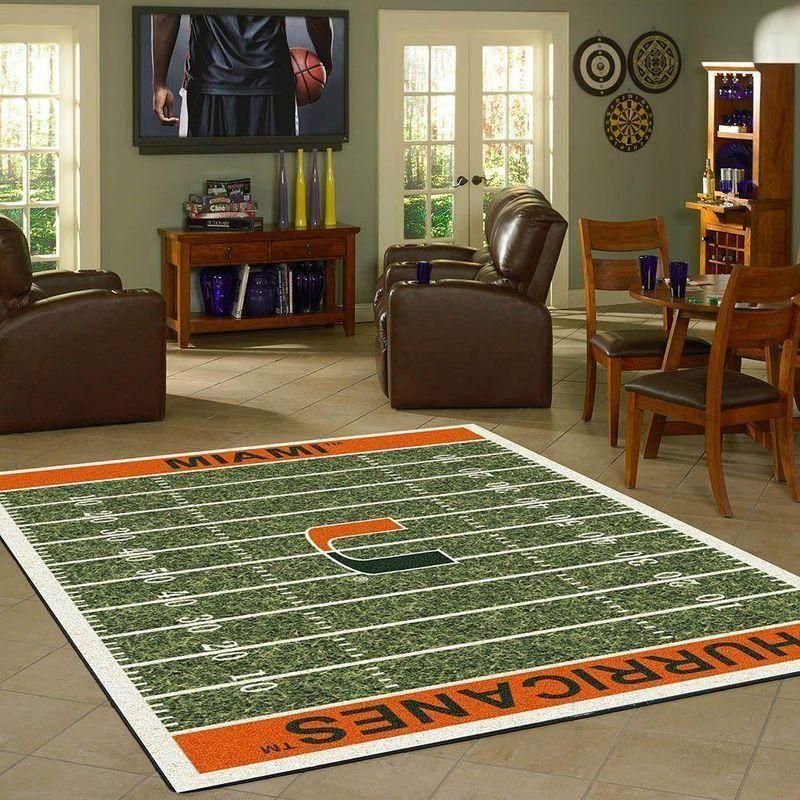 team miami hurricanes home field teppich sport home decor homebeautyus 7744