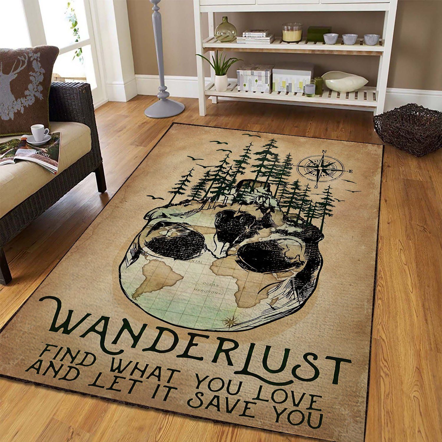 wanderlust find what you love and let it save you teppich haus dekoration schlafzimmer wohnzimmer dekor 4835