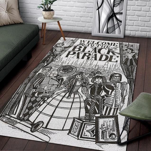 welcome to the black parade teppich haus dekoration schlafzimmer wohnzimmer dekor 1272