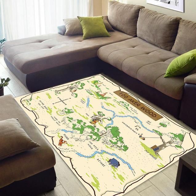 winnie the pooh map teppich home decor bedroom living room decor 8949