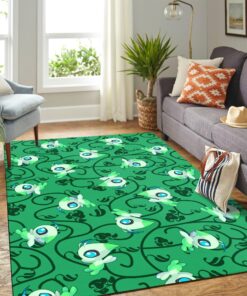 celebi green pokemon teppich wohnzimmer kchenteppich teppichboden carpet matwitb4