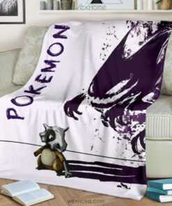 pokemon anime karakara pokemon with danger gengar power flanelldecke sofadecke fleecedecke2hw3k