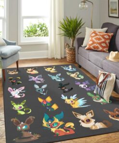 pokemon eeveelution area teppich wohnzimmer kchenteppich teppichboden carpet matmwdbz