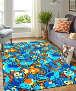 pokemon water blue teppich wohnzimmer kchenteppich teppichboden carpet mathjr1w