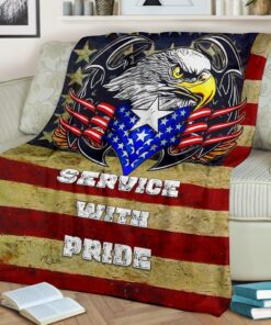 us independence day eagle service with pride us flag flanelldecke sofadecke fleecedeckensohq