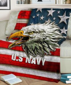 us independence day us navy eagle on american flag flanelldecke sofadecke fleecedeckeg5svj