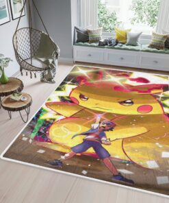 pikachu satoshi pokemon teppich wohnzimmer kchenteppich teppichboden carpet matvcfdg