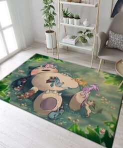 snorlax eeveelutions nap pokemon teppich wohnzimmer kchenteppich teppichboden carpet matapucd