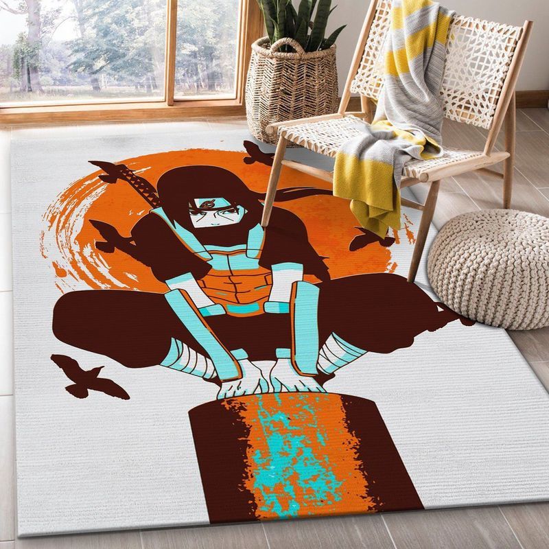 uchiha itachi naruto anime teppich wohnzimmer kchenteppich teppichboden carpet mat2rgw6