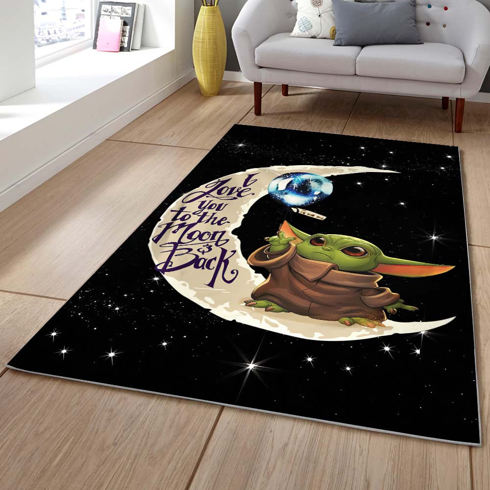 teppich baby yoda, ich liebe dich bis zum mond und zurück 5760