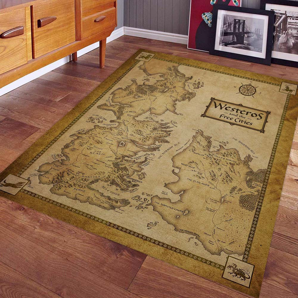 teppich game of thrones westeros und die karte der freien städte 7853