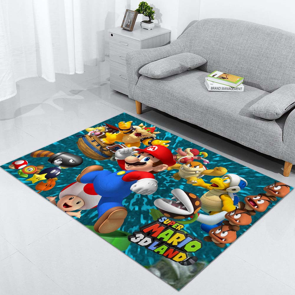 teppich super mario 3d landdekor ideen für das spielzimmer 3872