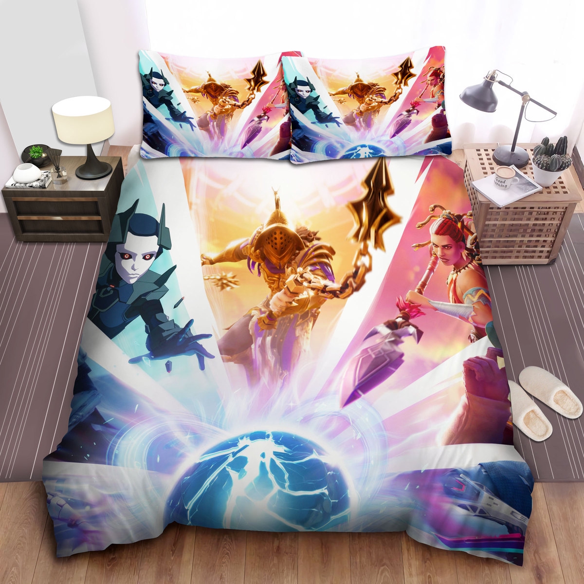 fortnite season 5 zero point poster bed sheets spread comforter bettwäsches 5351
